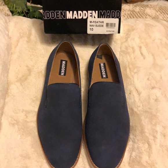 Steve Madden Madden Blue Suede MENS 👞 - Picture 2 of 7